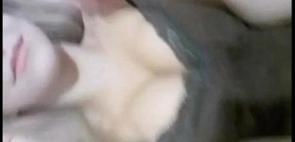  European teen show beautiful tits and masturbates on cam